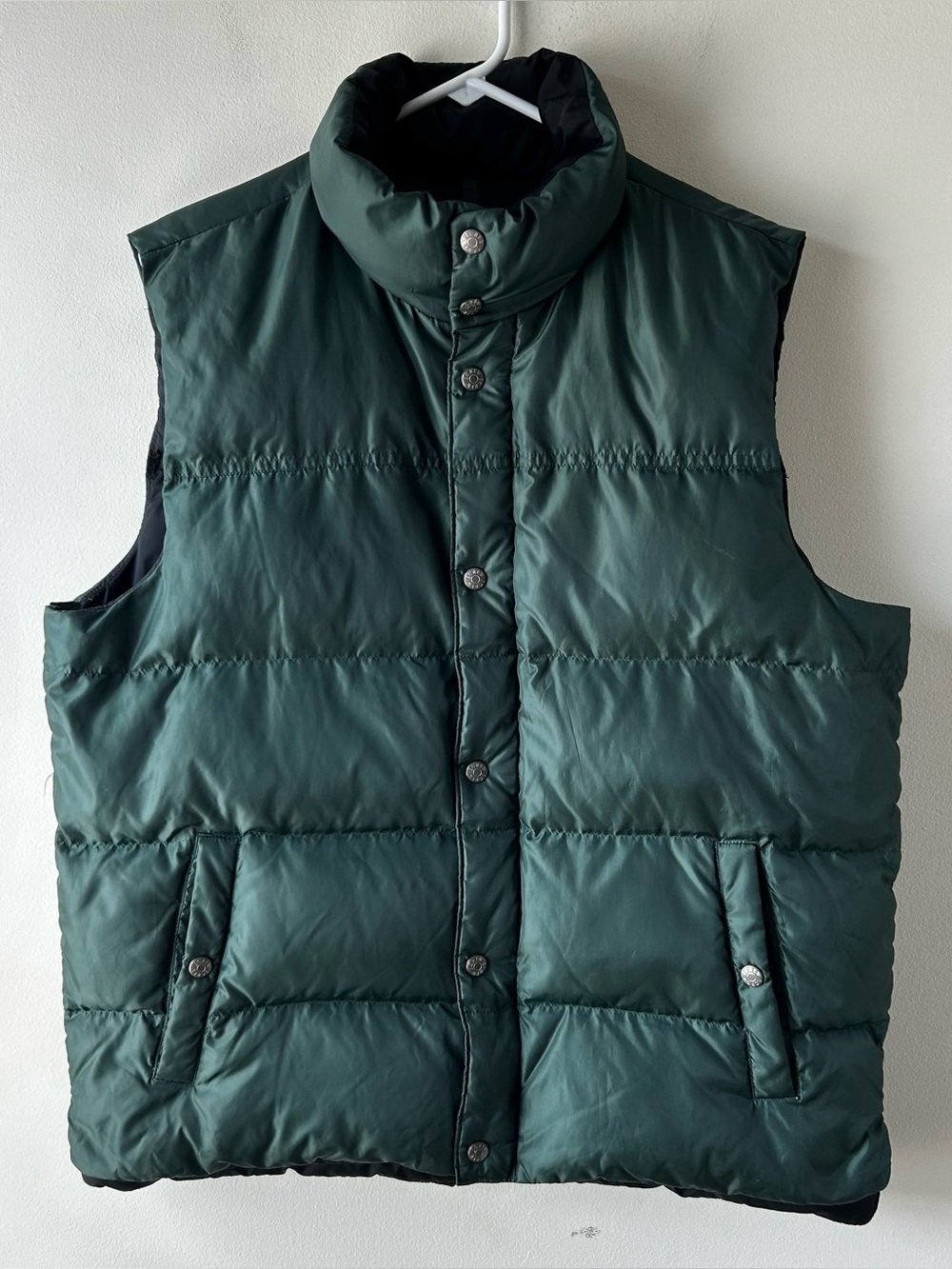 Vintage J. Crew JCPL201 Down Puffer Vest Forest Green Medium